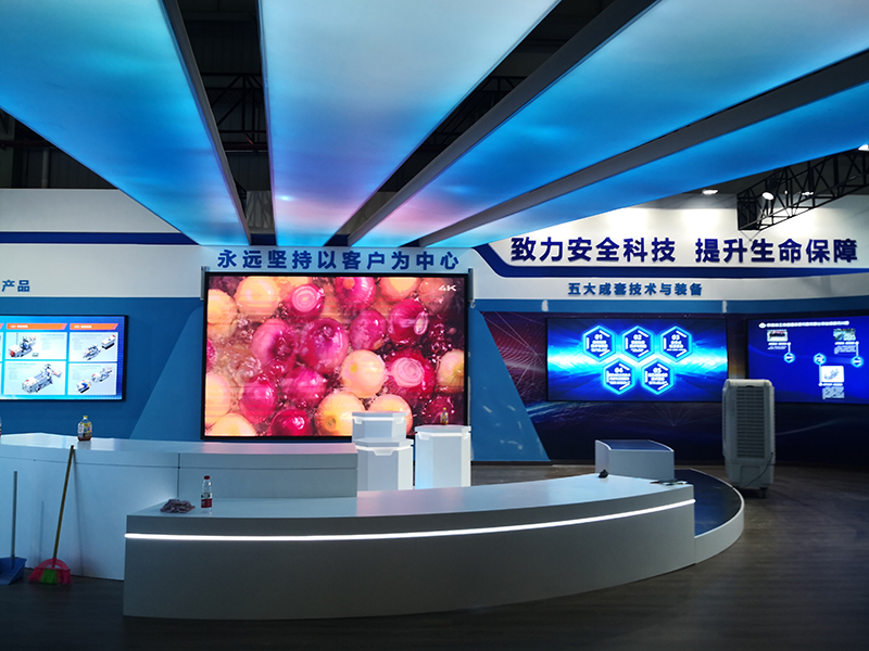 重庆煤科院展厅安装led显示屏